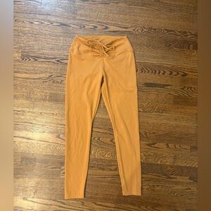 VS Pink Khaki Cinched V Waist Leggings Medium